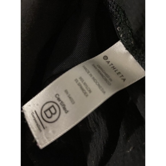 Athleta Womens Black Athletic 8.5 Inseam Shorts With Pockets  Stretch Size 10 - Picture 8 of 8